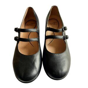 Dansko Mary Jane style with double buckle straps and cushioned footbed
